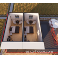 Casas de contenedores de paquete plano Casa plana de 2 dormitorios